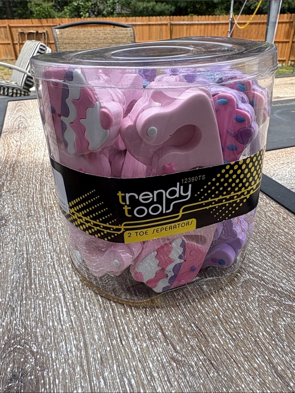 trendy tools Pink Foam Toe Separators - 12 pack